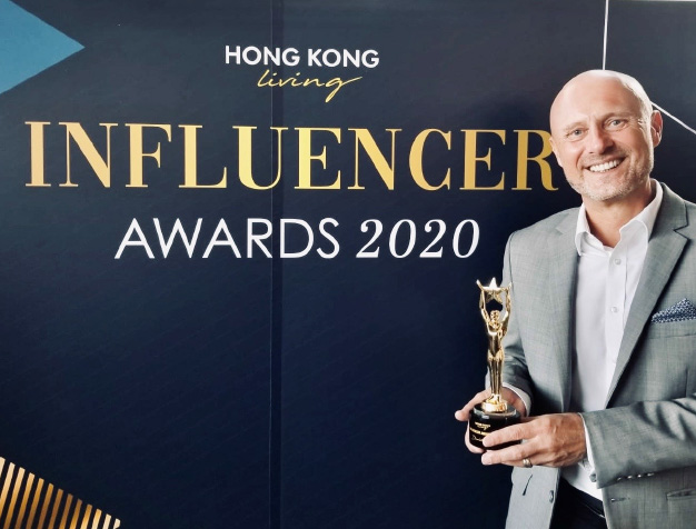 David Pope at Hong Kong Living Influencer Awards 2020