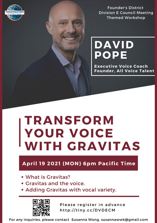 Toastmasters Gravitas